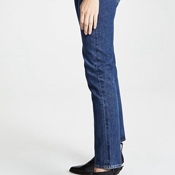 Agolde Remy Wink Wash Jeans Ankle Cropped High Rise Straight Leg Size 24 - Picture 6 of 13